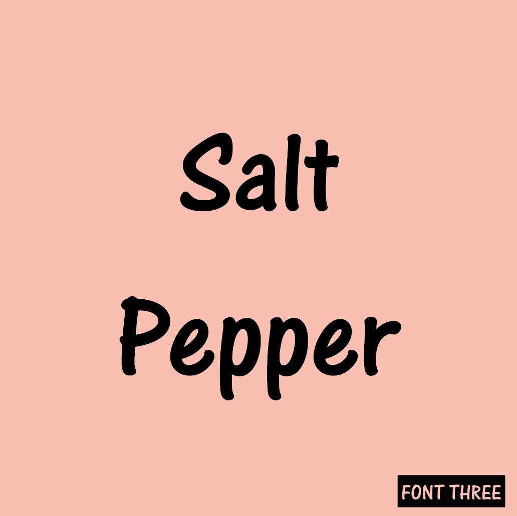 Salt And Pepper Set Labels Stickers